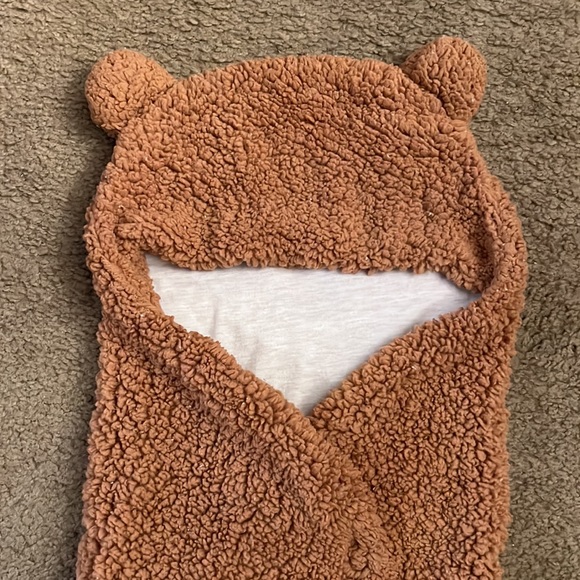 Kermode Brown Teddy Bear Fuzzy Faux Fur Sleep Sack Baby Infant Toddler Swaddle - Picture 2 of 10